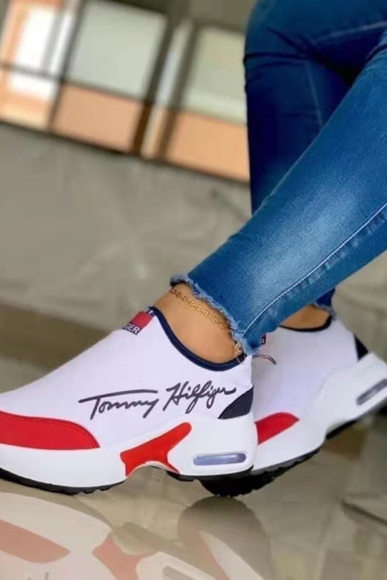 Air Cushion Lazy Dad Shoes Slip-on Sneakers For Women