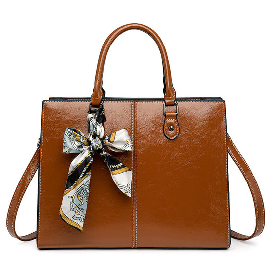 Oil Wax Women's Shoulder Messenger Bag - Dana Fashion