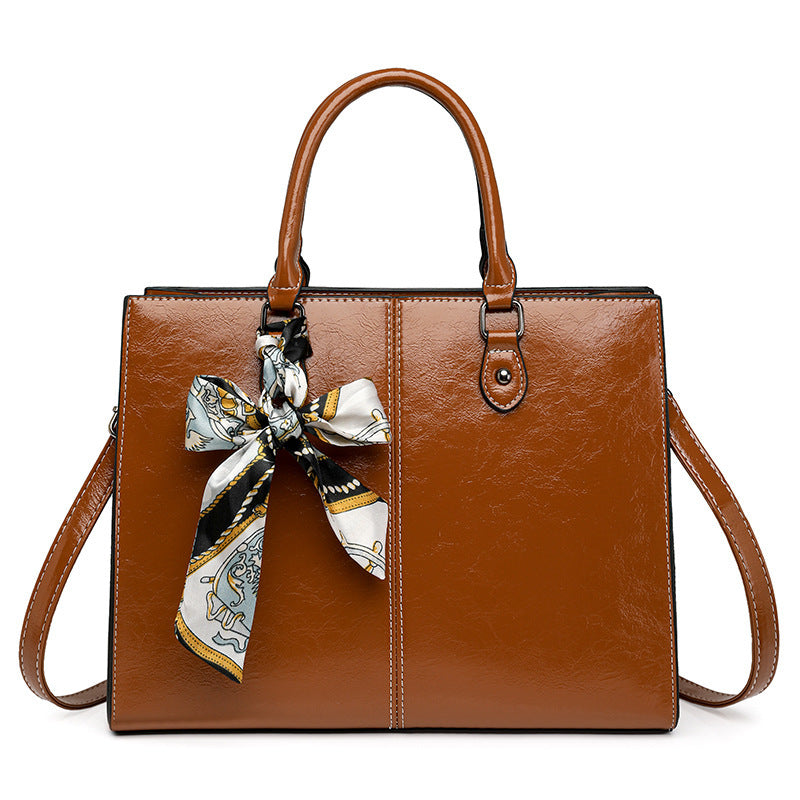 Oil Wax Women's Shoulder Messenger Bag - Dana Fashion
