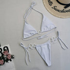 New Women's Split Bikini Double Fabric Lace-up Swimwear - DanaFashionstore