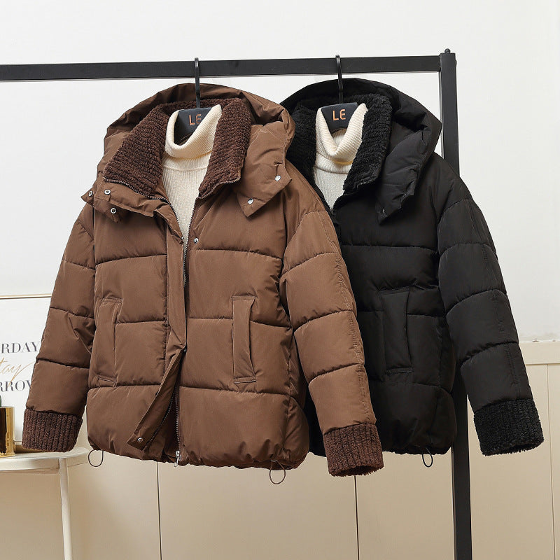 Hooded Padded Loose Cotton Padded Jacket