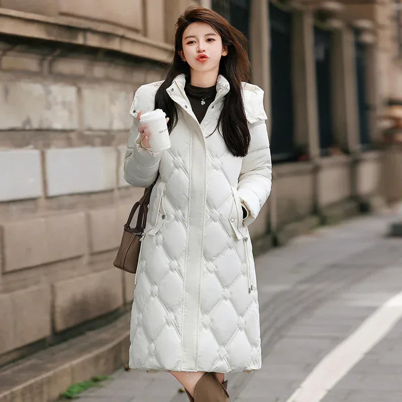 Detachable Hat Cotton-padded Coat Women's Mid-length Winter - DanaFashionstore