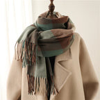 Thick Warm Outer Shawl Tassel South Korea Artificial Cashmere Scarf - DanaFashionstore
