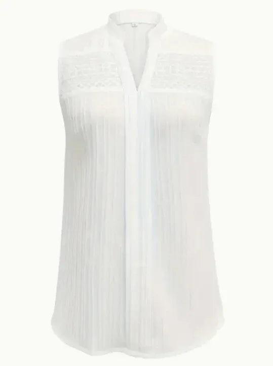 Plus Size Women's Elegant Sleeveless Blouse - DanaFashionstore