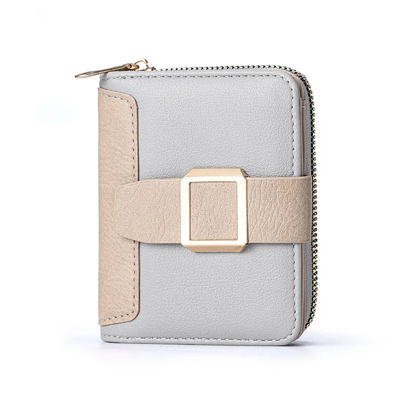 Women's Short Zipper Vertical Buckle Small Wallet - DanaFashionstore