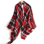 Women's Cashmere-like Plus-sized Double-sided Qicaigei Scarf Shawl - DanaFashionstore