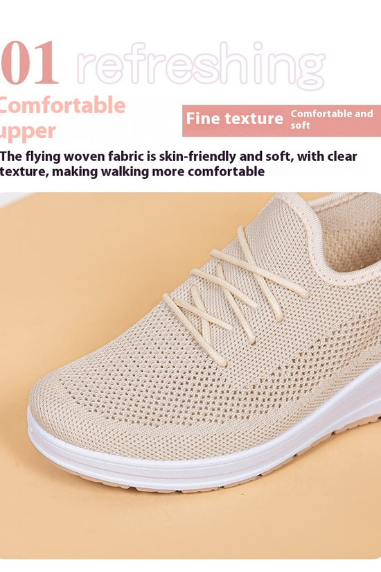 Women's Mesh Breathable Casual Platform Wedge Heels