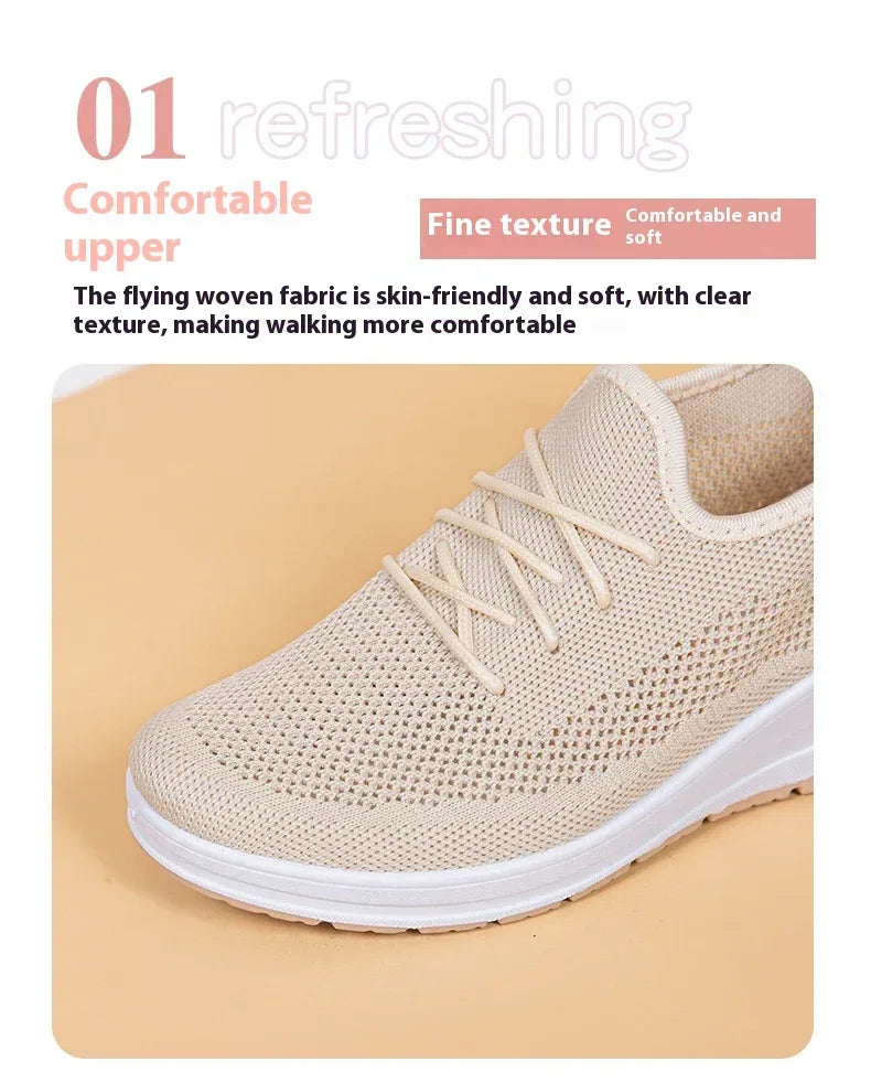 Women's Mesh Breathable Casual Platform Wedge Heels - DanaFashionstore