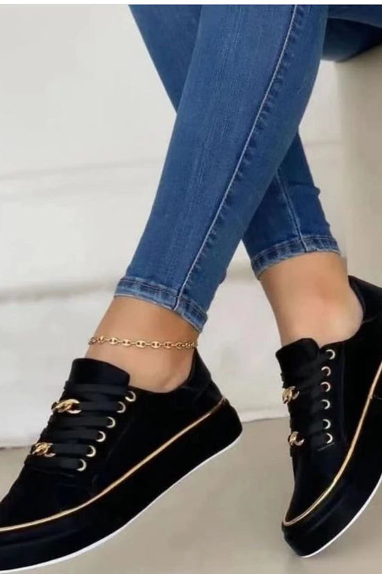 Women's Platform Chain Sports Style Low-top Shoes