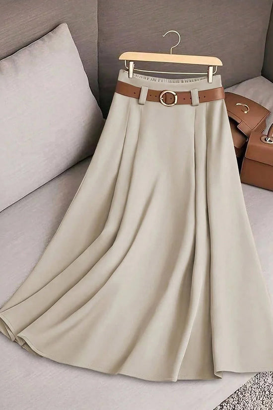 Women's Casual Pleated Skirt Can Be Printed