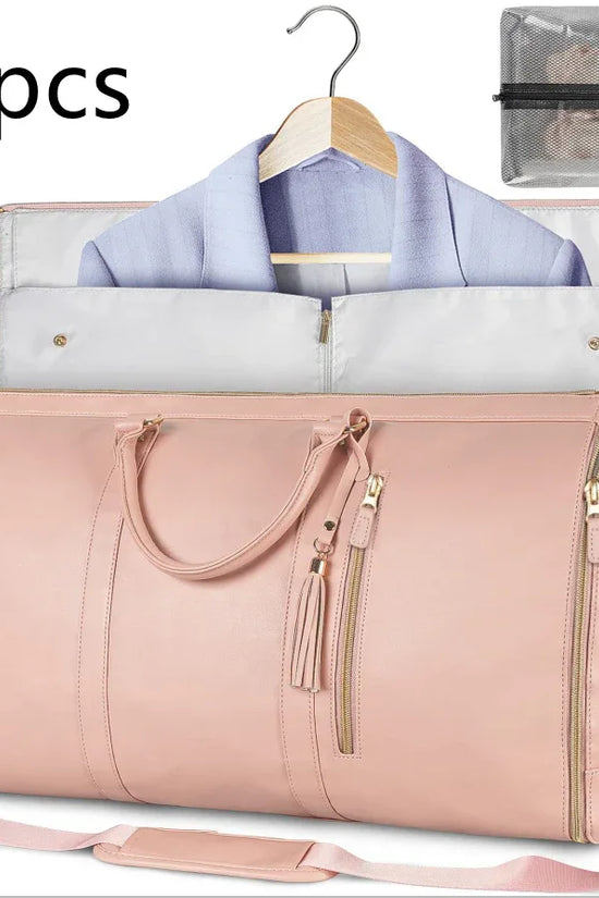 Large Capacity Travel Duffle Bag Women's Handbag Folding Suit Bag Waterproof Clothes Totes - DanaFashionstore