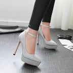 Women's Fashion Classy Stilettos Waterproof Platform Shoes - DanaFashionstore