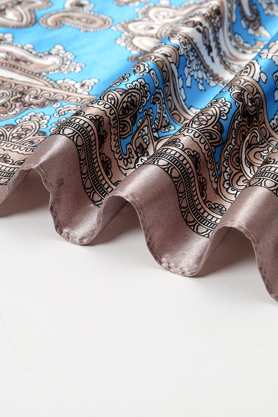 Paisley Printed 90 Square Scarf Retro Fashion Shawl