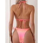 Women's Pure Color Casual Versatile Bikini Suit - DanaFashionstore