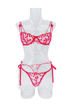 Romantic Love Embroidery Sexy Sling See-through Mesh With Steel Ring - DanaFashionstore