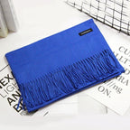 Women's Cashmere Warm Red Annual Meeting Scarf - DanaFashionstore