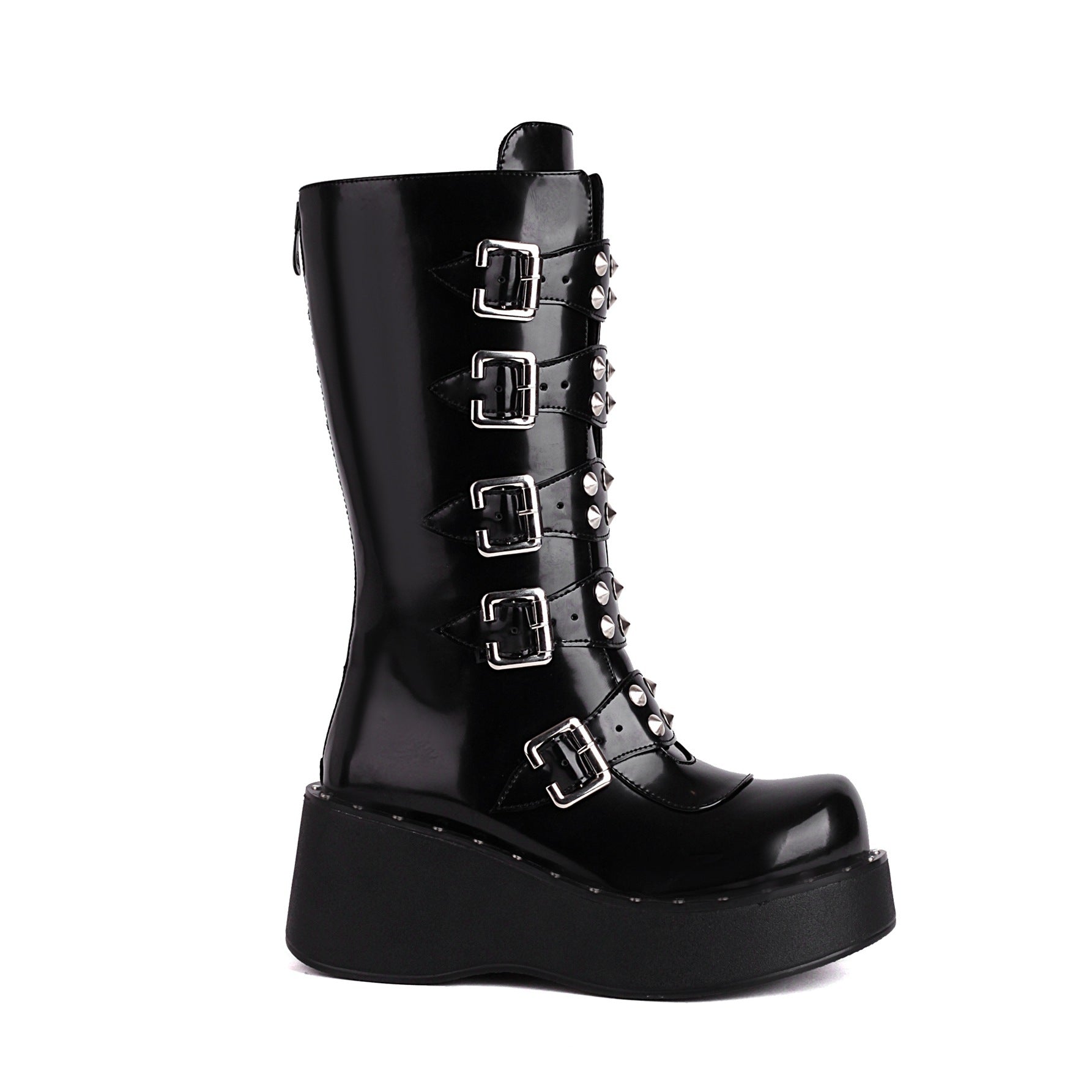 Autumn And Winter Thick Bottom High-heeled Belt Buckle