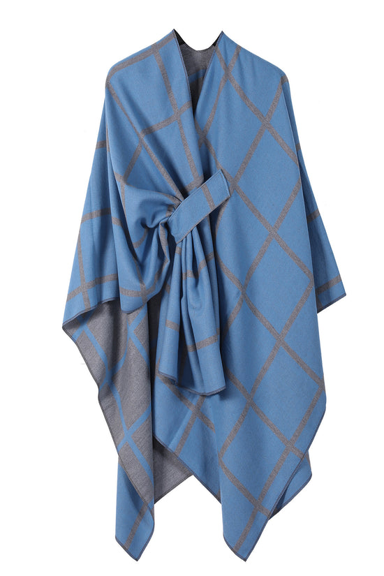 Women's Fashion Gingham Check Warm Scarf