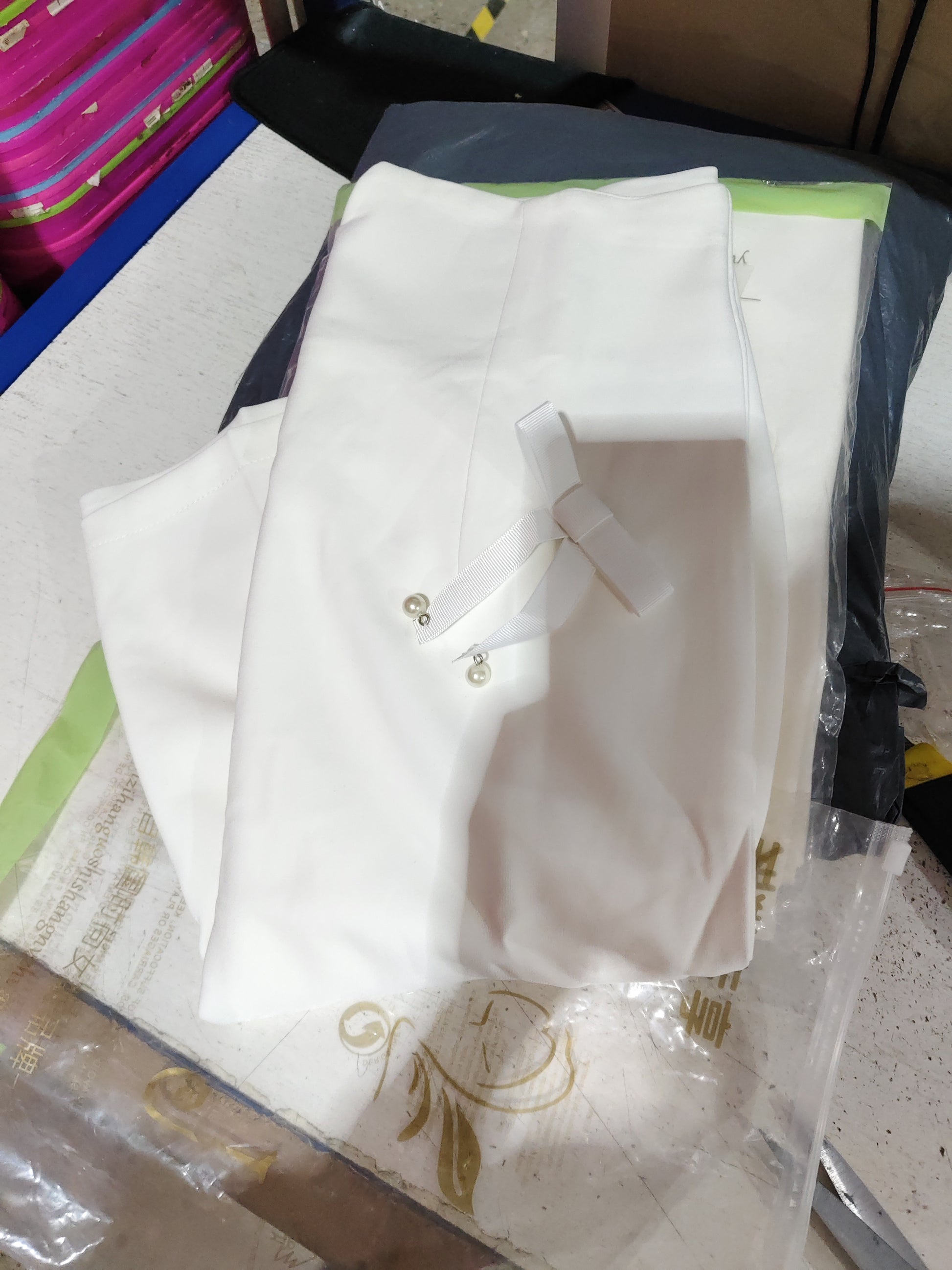 Big size skirt with one-step bottom