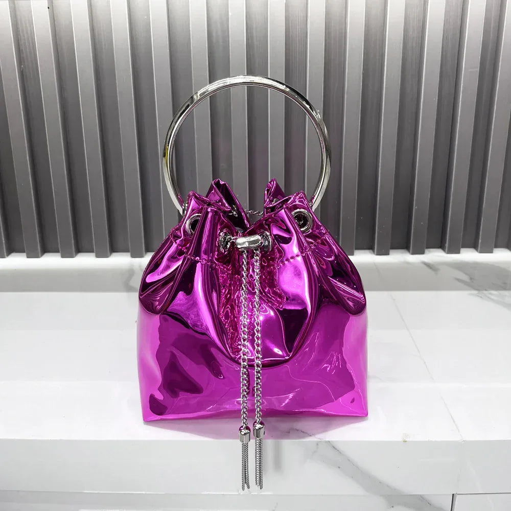 Women's Metallic Chain Shoulder Messenger Bag - DanaFashionstore