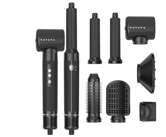 7-in-1 Hot Air Comb Automatic Curling Wand $159.00 Dana Fashion Color: Black Electrical outlet: EU Beauty Tools Product information: Product category: Hair straighteners Casing process: PTC+ABS Function: Hair dryer for straight and curly hair Heat conduct