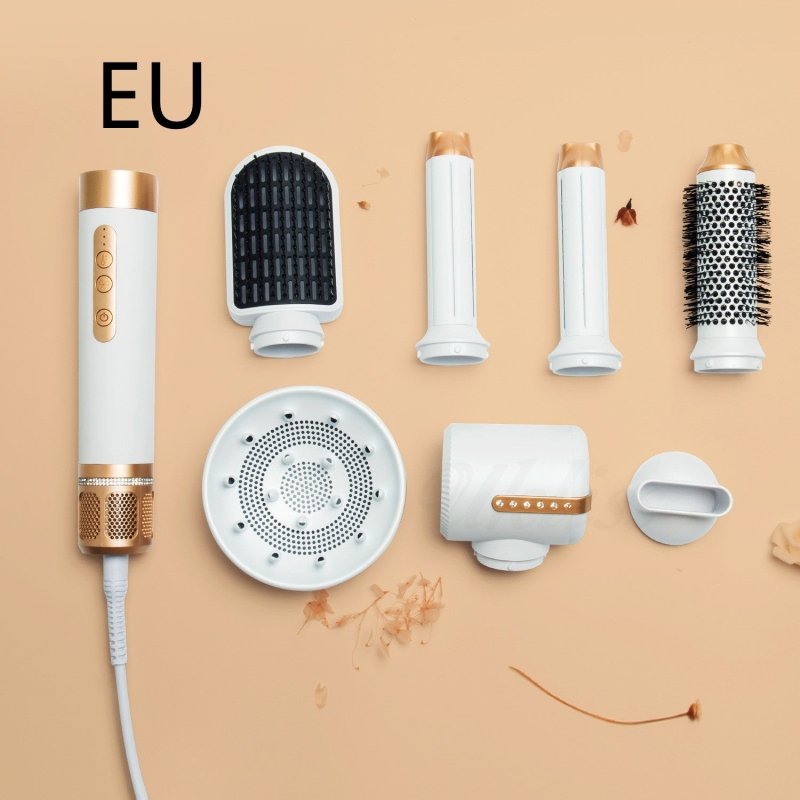 7-in-1 Hot Air Comb Automatic Curling Wand $159.00 Dana Fashion Color: 7in one platinum Electrical outlet: EU Beauty Tools Product information: Product category: Hair straighteners Casing process: PTC+ABS Function: Hair dryer for straight and curly hair H