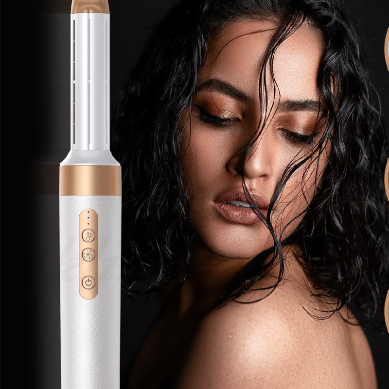 7-in-1 Hot Air Comb Automatic Curling Wand $159.00 Dana Fashion Color: 7in one platinum Electrical outlet: EU Beauty Tools Product information: Product category: Hair straighteners Casing process: PTC+ABS Function: Hair dryer for straight and curly hair H