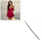 Sexy Suspender Dress Women 2026 - Backless Satin A-Line Party Dress - DanaFashionstore