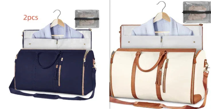 Large Capacity Travel Duffle Bag Women's Handbag Folding Suit Bag Waterproof Clothes Totes - DanaFashionstore