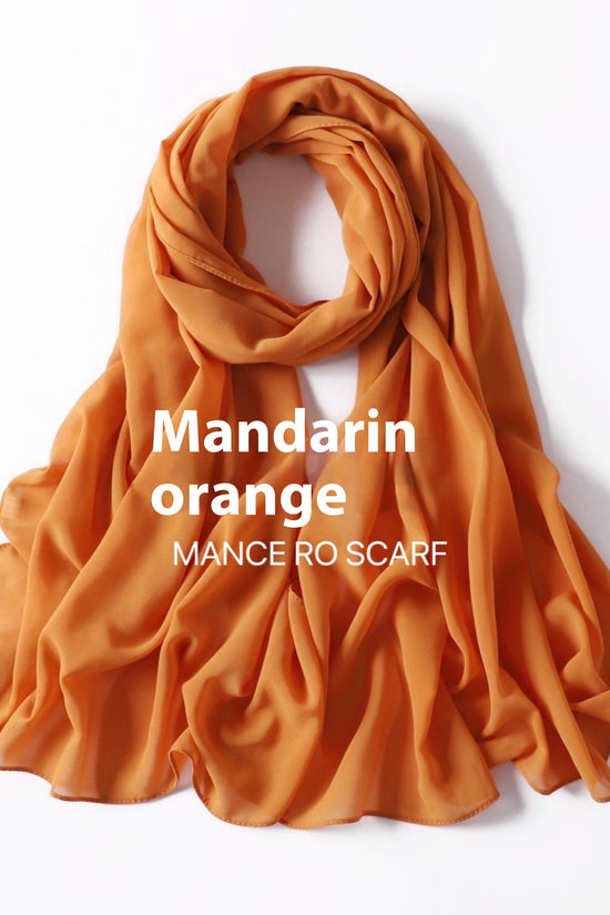 Pure Color Pearl Chiffon Scarf Headcloth Veil Chiffon Scarf