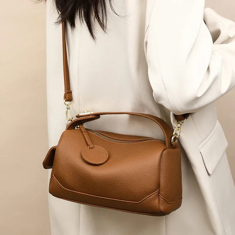 Crossbody Soft Leather Large Capacity Pillow Bag Women's Portable Shoulder Bag - DanaFashionstore