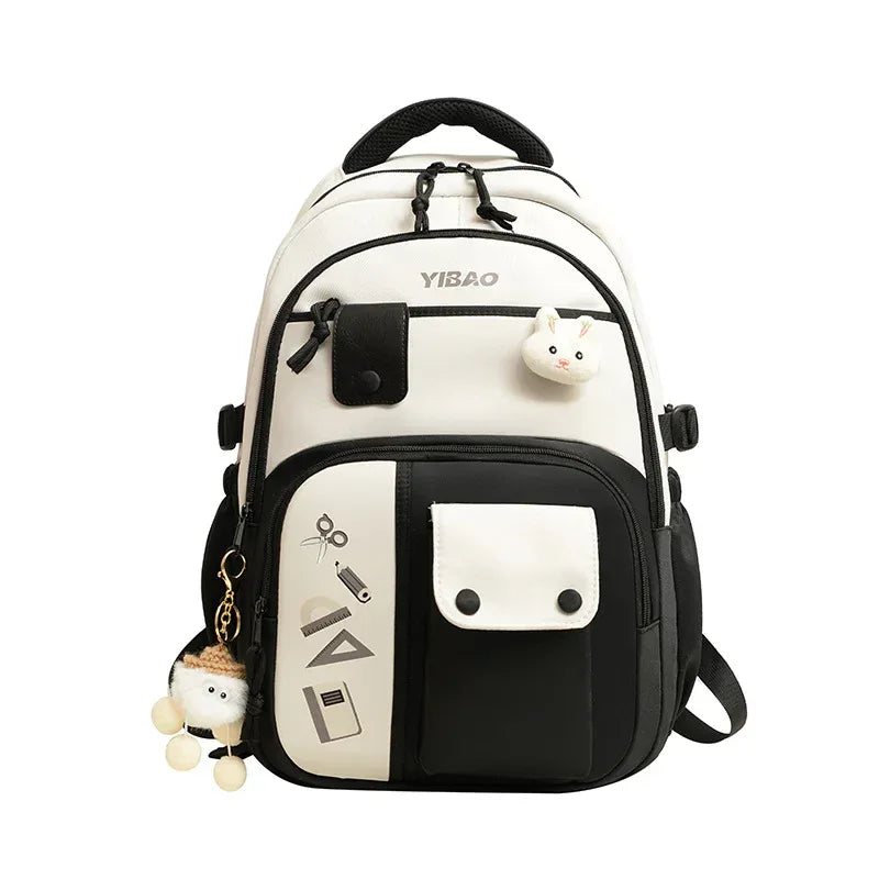 Large Capacity Fashion Color Contrast Stitching Korean Style Western Style Casual Bag - DanaFashionstore