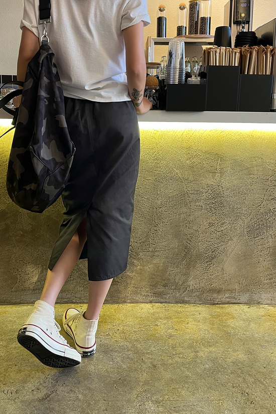 Women's Zip Skirt Slimming Mid-length Straight Skirt