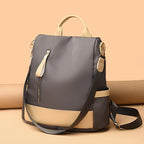 Fashion Simple Solid Color Three-purpose Anti-theft Backpack Outdoor - DanaFashionstore