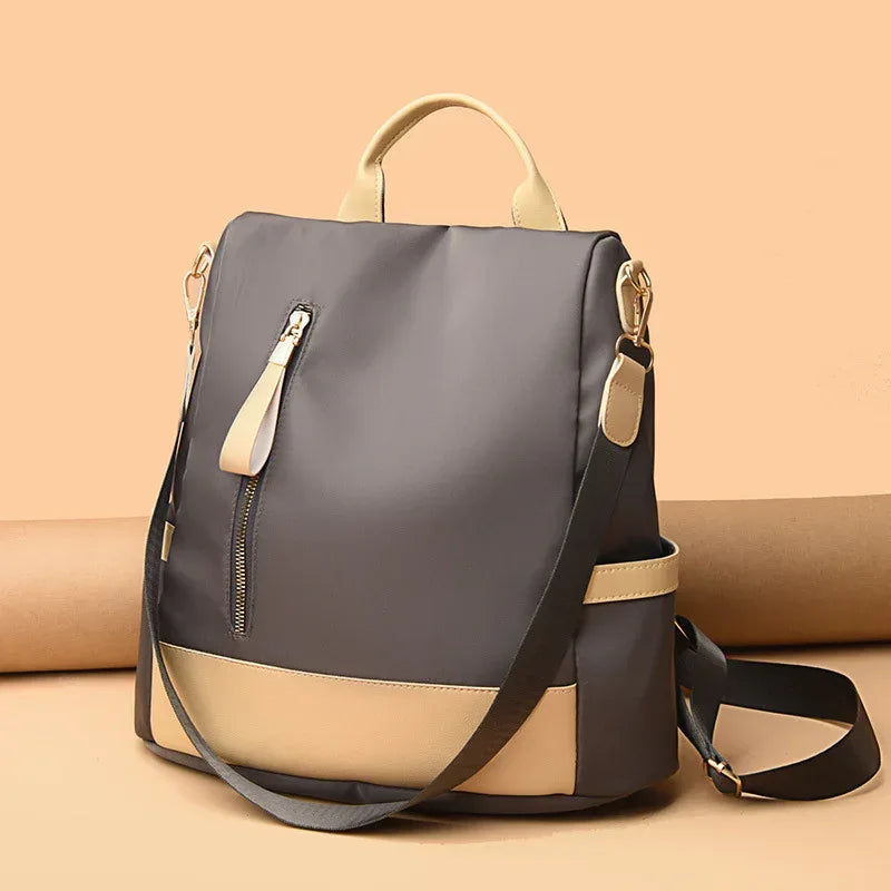 Fashion Simple Solid Color Three-purpose Anti-theft Backpack Outdoor - DanaFashionstore