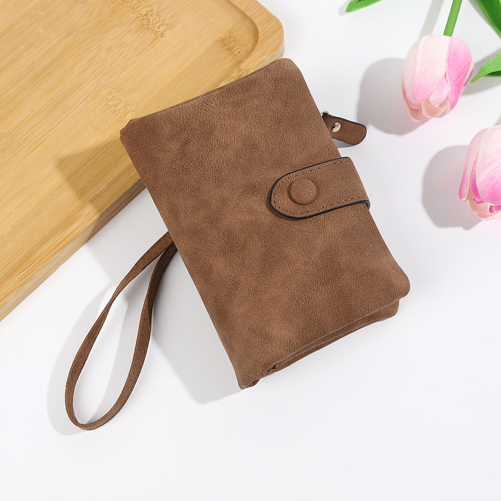 Short Korean Version PU Soft Leather Off Multi-slot Wallet And Coin Purse - Dana Fashion