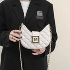 High-end New Fashion Rhombus Single Shoulder Underarm All-match Niche Texture Chain Messenger Bag - DanaFashionstore