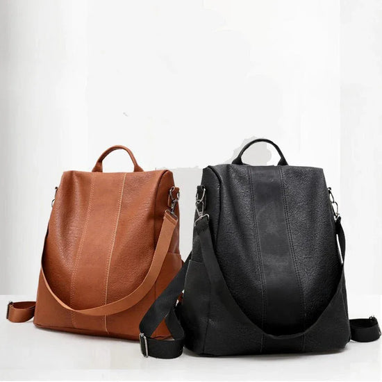 Women's solid color large capacity backpack - DanaFashionstore