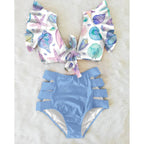 Women's Flounced Bikini Split Swimsuit - DanaFashionstore