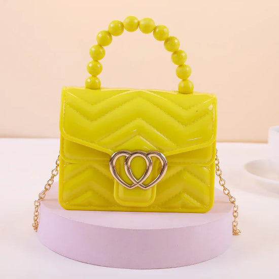 One Shoulder Messenger Mini Chain Key Pearl Jelly Bag - DanaFashionstore