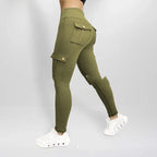 Workwear With Pocket Fitness Pants For Women High Elastic Tight - DanaFashionstore