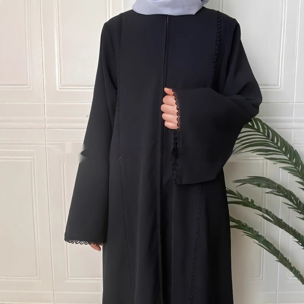 Minimalist Style Long-sleeved Cardigan Dress For Women