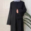 Minimalist Style Long-sleeved Cardigan Dress For Women