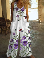 Casual Retro Personalized Printed Jumpsuit 2026 - Vintage Style Jumpsuit - DanaFashionstore