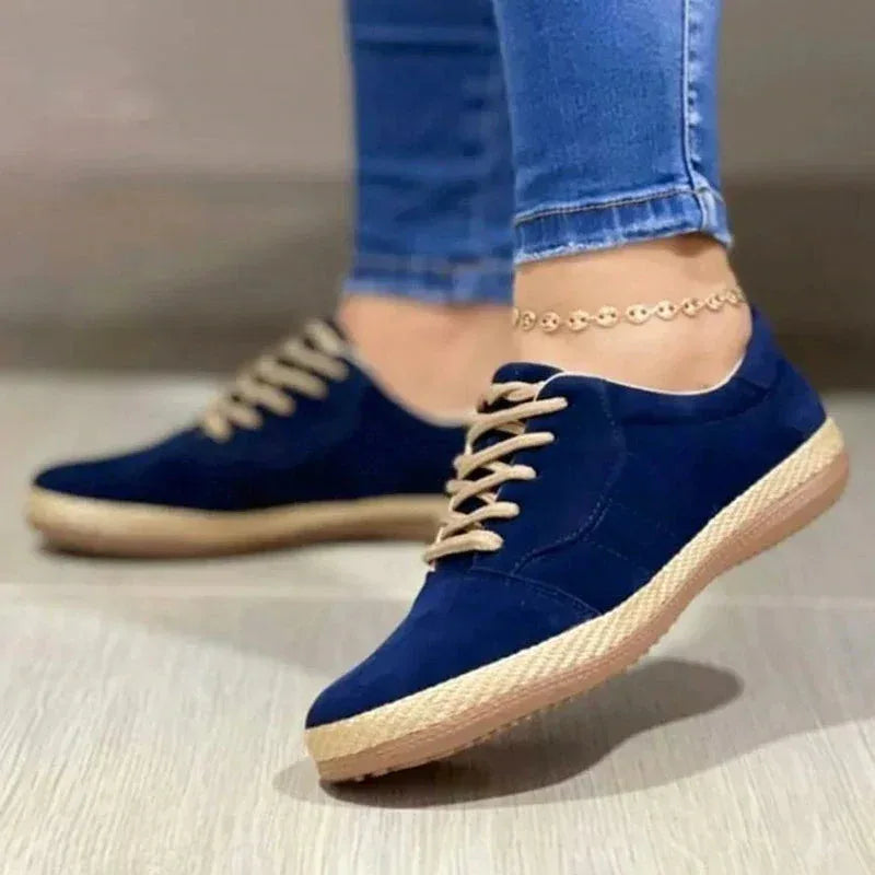 New Women's Lace-up Casual Round Toe Flat Comfort Shoes - DanaFashionstore