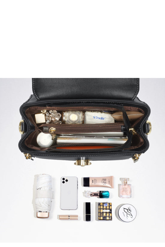 Fashion Lady Handbag Women Chic Shoulder Purse Female Split Leather Stylish Crossbody Bags Large Capacity - Dana Fashion