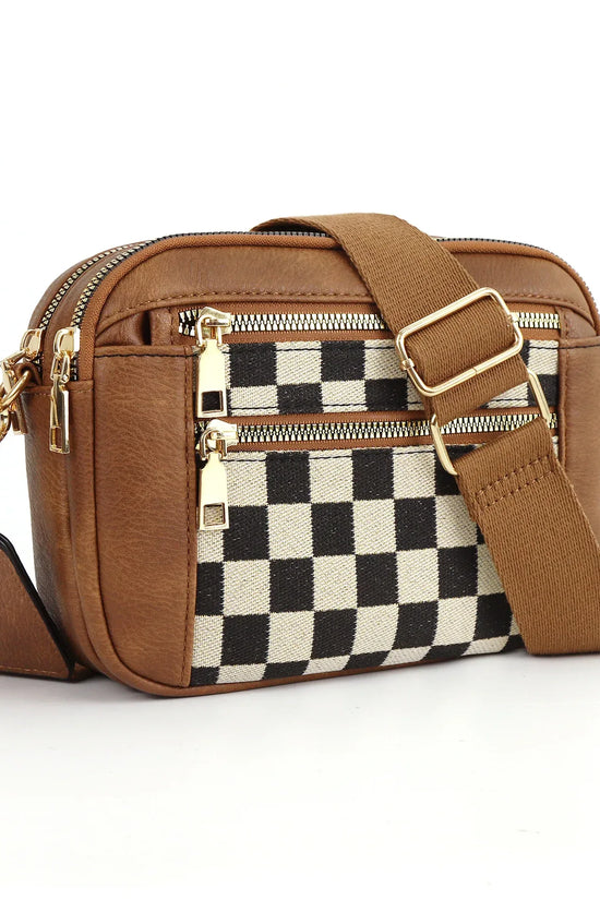 Cow Color Matching Multifunctional Zipper Crossbody Bag - DanaFashionstore