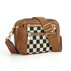 Cow Color Matching Multifunctional Zipper Crossbody Bag - DanaFashionstore