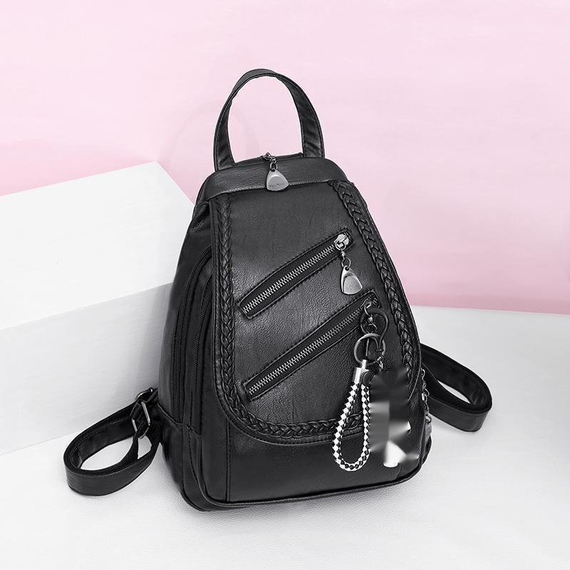 Backpack Ladies Dual-use Chest Bag Soft Leather - Dana Fashion