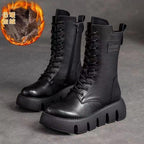 Fleece-lined Thick Cotton Mid-calf Women's Single Boots - DanaFashionstore